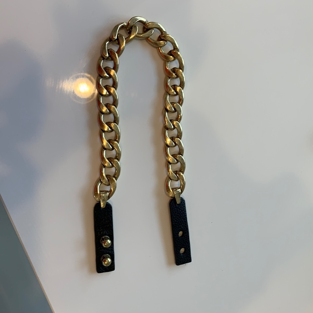 JB brass heavy link necklace/choker